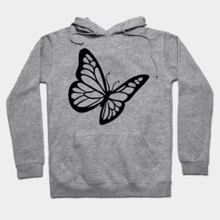 Stick figure butterfly Hoodie